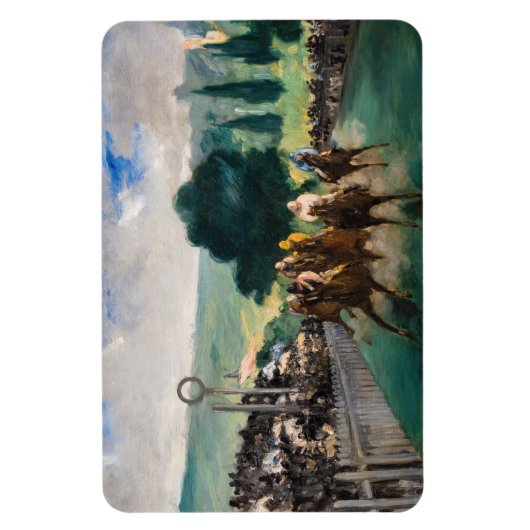 Edouard Manet - The Races at Longchamp マグネット (縦)