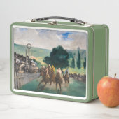 Edouard Manet - The Races at Longchamp メタルランチボックス (インサイチュ)