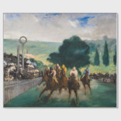 Edouard Manet - The Races at Longchamp ラッピングペーパー (フラット)