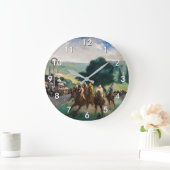 Edouard Manet - The Races at Longchamp ラージ壁時計 (ホーム)