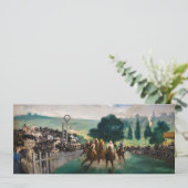 Edouard Manet - The Races at Longchamp 招待状 (スタンド正面)
