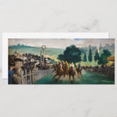 Edouard Manet - The Races at Longchamp 招待状 (正面/裏面)