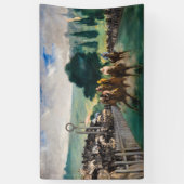 Edouard Manet - The Races at Longchamp 横断幕 (縦)