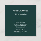 Edouard Manet - The Races at Longchamp - QR Code スクエア名刺 (裏面)