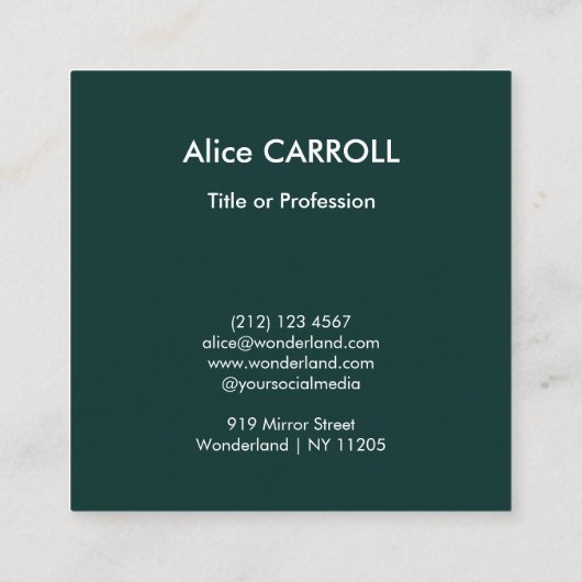 Edouard Manet - The Races at Longchamp - QR Code スクエア名刺 (裏面)