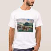 Edouard Manet - The Races at Longchamp Tシャツ (正面)