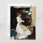 Edouard Mentha – スタジオでの画家のブレーク ポストカード (正面/裏面)