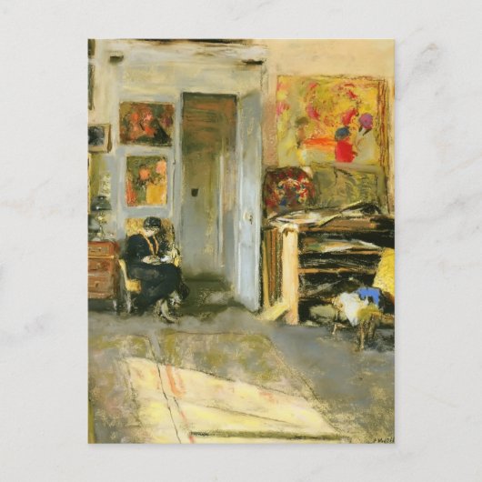 Edouard Vuillard: Madame Losse Hessel in Studio ポストカード (正面)