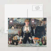 EDOUART MANET - Aバー at the Folies-Bergere 1882 ポストカード (正面/裏面)