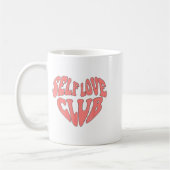 Edr6 Retro Self Love Valentine Day Positive Valent コーヒーマグカップ (左)