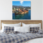 Edro III難破船パホス、キプロス キャンバスプリント (インサイチュ (寝室))