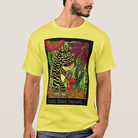 EDSのシマウマリボン03 Tシャツ (正面)