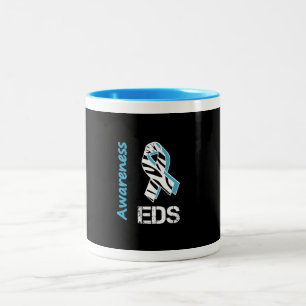 EDSの認識度のシマウマのストライプのリボンのマグ ツートーンマグカップ