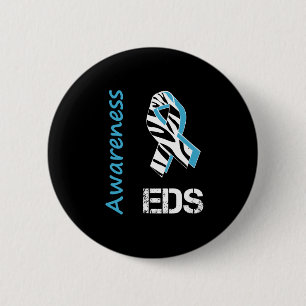 EDSの認識度のシマウマのストライプのリボンボタン 缶バッジ