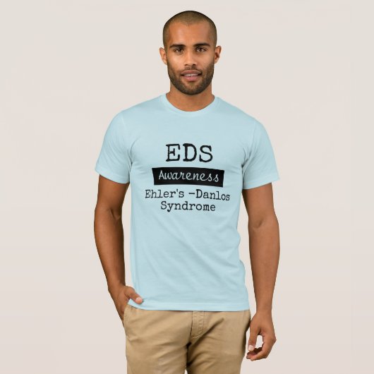 EDSエーラーズ – ダロス症候群認識度シャツ Tシャツ (正面フル)