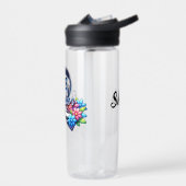 EDS戦士 | Ehlers-Danlos Syndrome Tシャツ ウォーターボトル (左面)