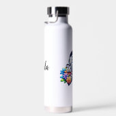 EDS戦士 | Ehlers-Danlos Syndrome Tシャツ ウォーターボトル (右面)