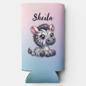 EDS戦士 | Ehlers-Danlos Syndrome Tシャツ スリム缶クーラー (裏面)