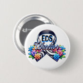 EDS戦士 | Ehlers-Danlos Syndrome Tシャツ 缶バッジ (正面&裏面)