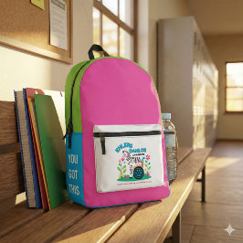 EDS認識度ゼブラバックパック プリントバックパック