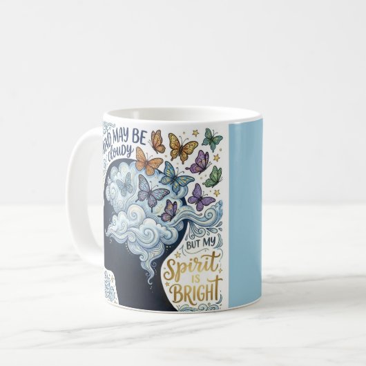 EDS and Dysautonomia Personalized Coffee Mug コーヒーマグカップ (正面左)
