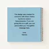 EDS and Dysautonomia Personalized Spiral Notebook ノートブック (裏面)