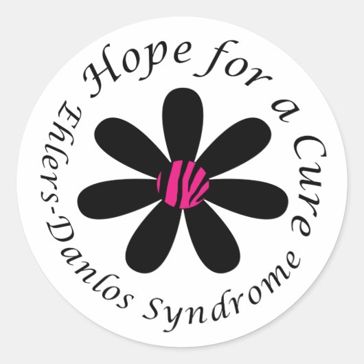 EDS Hope for a Cure Round Sticker ラウンドシール (正面)