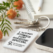 EDS Iの衣服は誰かのために特別なKeychainを縞で飾ります キーホルダー (正面右)