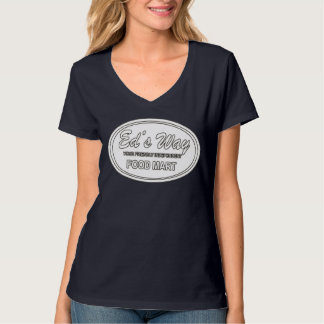 Ed's Way Tシャツ、反転ホワイトロゴ Tシャツ