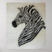 EDS Zebra by Artist Cherish Fletcher ポスター (正面)