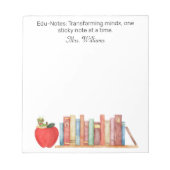 Edu-Notes：心を変え、先生を高める ノートパッド (正面)