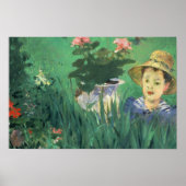 Eduard Manet - Boy in Flowers ポスター (正面)