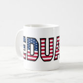 Eduard Name Vorname USA styled Tasse Kaffeetasse コーヒーマグカップ (正面左)