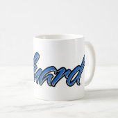 Eduard Vorname Name blue Tasse Kaffeetasse コーヒーマグカップ (正面右)
