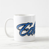 Eduard Vorname Name blue Tasse Kaffeetasse コーヒーマグカップ (左)