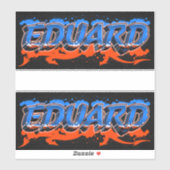 Eduard Vorname Name Graffiti Aufkleber Sticker シール (シート)