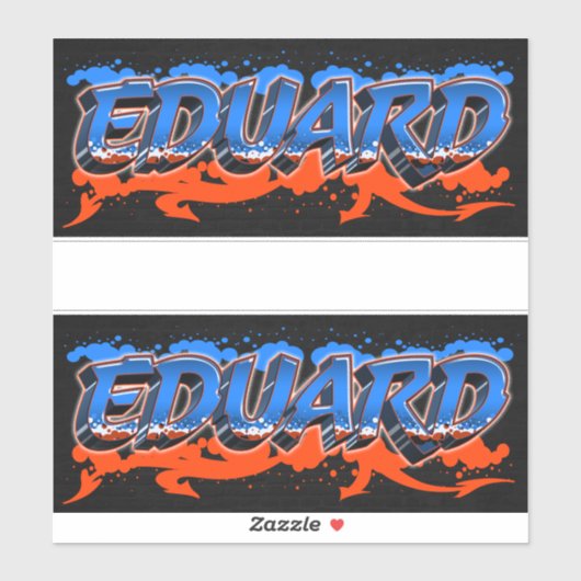 Eduard Vorname Name Graffiti Aufkleber Sticker シール (シート)