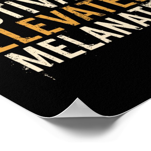 Educated Motivated Elevated Melanated Black Pride  ポスター (角)