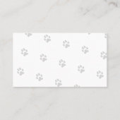 Éducateur Canin Minimaliste et Personnalisable 名刺 (裏面)