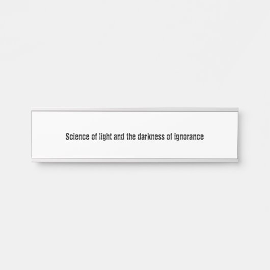 Education サインプレート (正面)