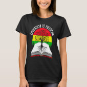 Education Is Freedom African American Black Histor Tシャツ (正面)