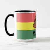Education Is Freedom Afro Profile Design マグカップ (左)
