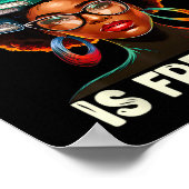 Education Is Freedom Black Teacher Books Black His ポスター (角)