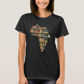 Education Is Freedom Book Reader Black History Mon Tシャツ (正面)