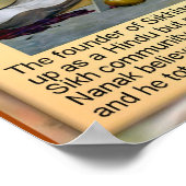 Education, Religion,Founder of Sikhism, Guru Nanak ポスター (角)
