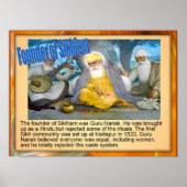 Education, Religion,Founder of Sikhism, Guru Nanak ポスター (正面)