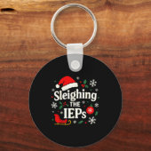 Education Special Teacher IEPs Psych Sleighing Jok キーホルダー (正面)