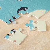 Educational Animals of The World Map ジグソーパズル (側面)