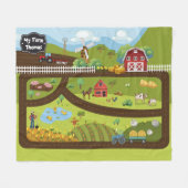 Educational Blanket My Farm フリースブランケット (正面(横))