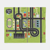 Educational Blanket My Track フリースブランケット (正面(横))